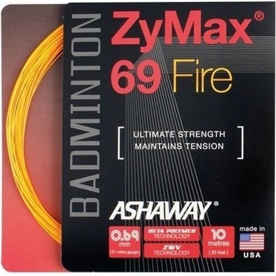 Ashaway ZyMax 69 Fire 10m