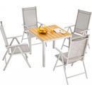 ZahradnyNabytok.org záhradná hlinková zostava Bern 1+4 sivá