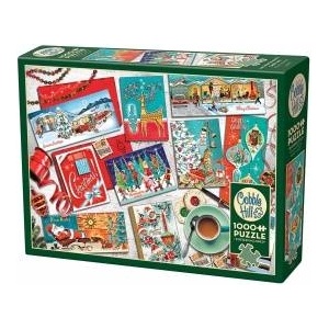 Cobble Hill Puzzle 1000 Christmas Cards G3