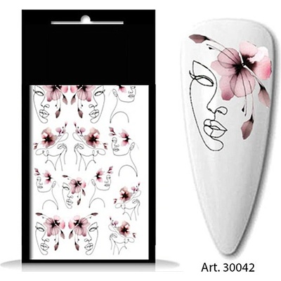 BIO nails vodolepka 30042 obličej a květ – Sleviste.cz