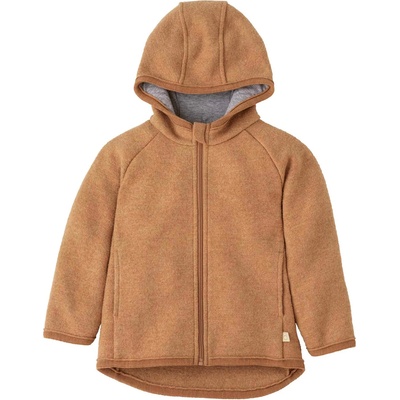 disana Детско вълнено яке disana Kid's Walk-Jacke Zipp Wool jacket - Karamell - размер 122/128 (EU) (703-6090-0615)