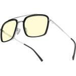 GUNNAR Компютърни очила GUNNAR Baron Silver - Amber (BAR-05001) - BestPC