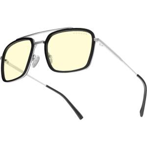 GUNNAR Компютърни очила GUNNAR Baron Silver - Amber (BAR-05001) - BestPC