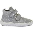 Froddo Barefoot kotníkové boty Autumn Silver hvězdičky šedé