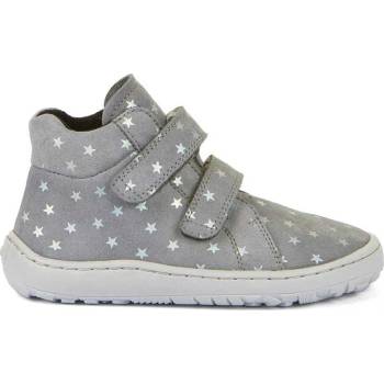 Froddo Barefoot kotníkové boty Autumn Silver hvězdičky šedé