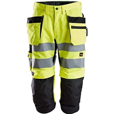 Snickers Workwear kraťasy LiteWork reflexní 3/4 'Pirate' žluté