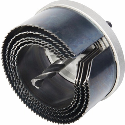 Wolfcraft standardní děrovka 5x Ø68,74,80,90,100 mm, hl.38mm, stopka 10mm 8918000