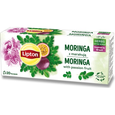 Lipton Herbs of the World bylinný čaj moringa a maracuja 20 sáčků