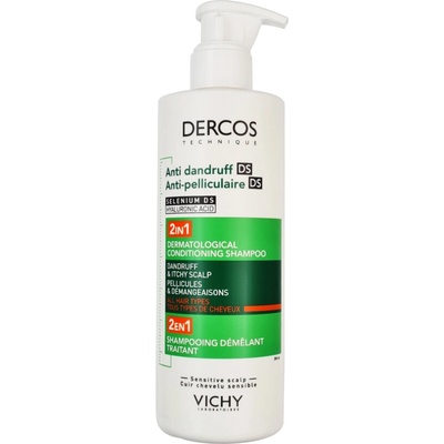 Vichy Dercos Anti Dandruff 2 in 1 Dermatological Conditioning Shampoo 390 ml