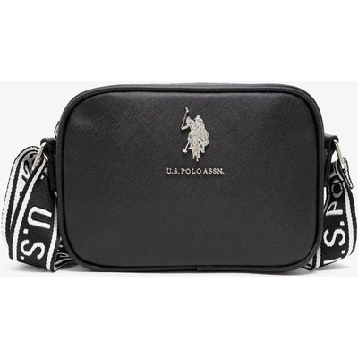 U.S. Polo Assn. dámská kabelka crossbody CLASSIC černá se stříbrným logem