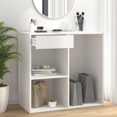 vidaXL Козметичен шкаф, бял, 80x40x75 см, инженерно дърво (808837)