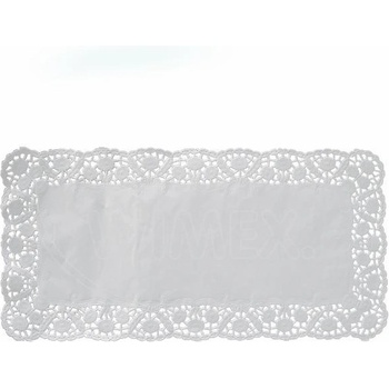 Wimex Dekoračná krajka PAP hranatá biela 46x36 cm 100 ks