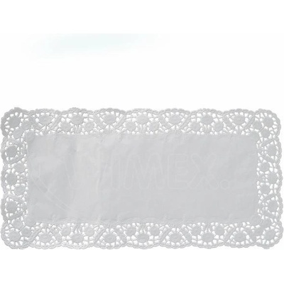 Wimex Dekoračná krajka PAP hranatá biela 46x36 cm 100 ks