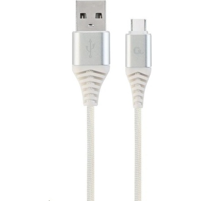 Gembird CC-USB2B-AMCM-1M-BW2 USB 2.0 AM na Type-C (AM/CM), 1m, bílo-stříbrný