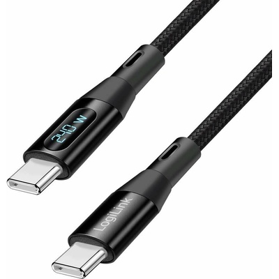 LogiLink CU0447 USB-C USB 2.0 USB-C ® zástrčka 2m černý