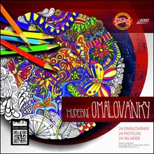 Koh-i-noor Hudební omalovánky + 24 pastelek
