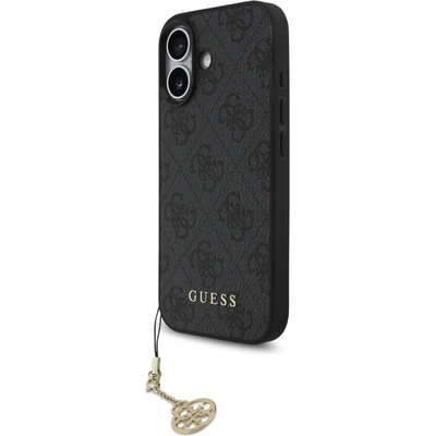 GUESS Калъф Guess 4G Charm за iPhone 17, сив (GUHMP17SGF4GCK)