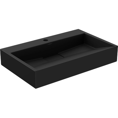 Mexen Ava мивка над плот от конгломерат 1/O 60 x 38 см, черна - 23016071 (23016071)