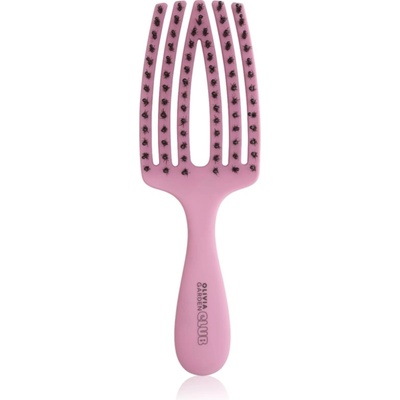 Olivia Garden Club The Nomad Detangling&Shine Fingerbrush плоска четка За коса Pink