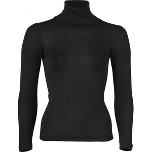 Engel Дамско копринено термобельо Engel Women's Long-Sleeved Roll Neck Silk base layer - Black - размер 38/40 (EU) (114-1947-0313)
