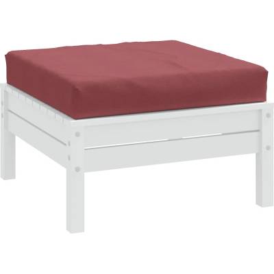 vidaXL Палетна възглавница, меланж виненочервени, 60x60x9, 5 см, плат (4002672)