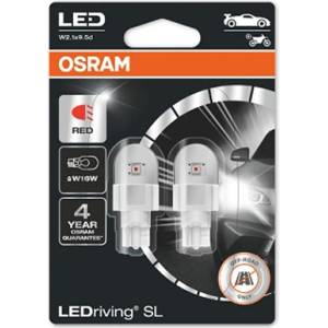 OSRAM Крушка OSRAM LED W16W, 12V, 1.4W, 80lm, 2 броя