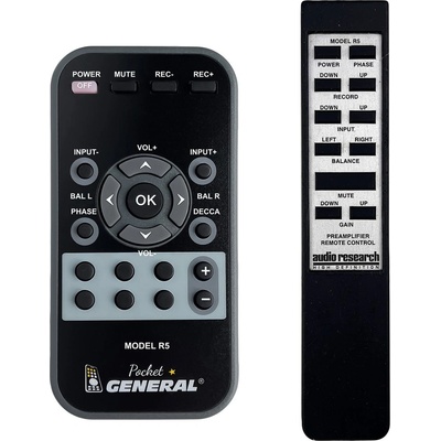 GENERAL Audio research model r5 - дистанционно управление дубликат (model r5)