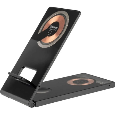 4smarts Wireless Charger UltiMag TrioFold Lucid 15W - тройна поставка (пад) за безжично зареждане за iPhone с Magsafe, Apple Watch и AirPods (черен)