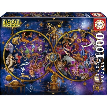 Educa Неонов пъзел, Educa, Съзвездия, 1000 части (EDU19561)