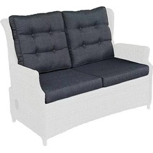 German Sada náhradných vankúšov pre záhradný nábytok Pauline / polyester / antracit