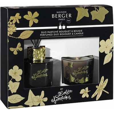 Maison Berger Lempicka mini duo difuzér 80 ml + svíčka 80 g černá
