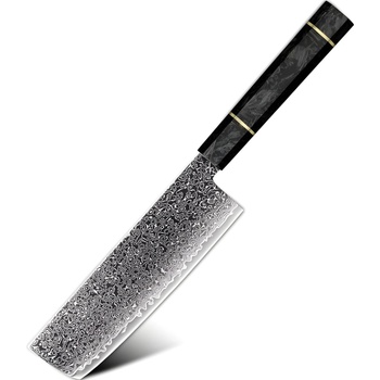 HARAHU Дамаски кухненски нож TS-37450 - Nakiri / Черен KP37450 (TS-37450)