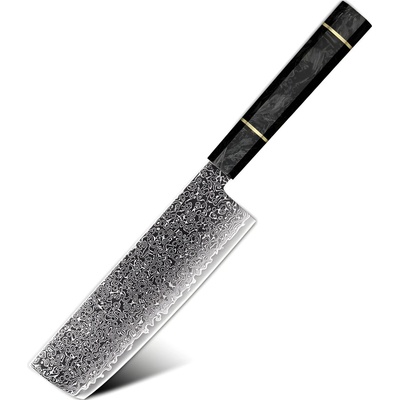 HARAHU Дамаски кухненски нож TS-37450 - Nakiri / Черен KP37450 (TS-37450)