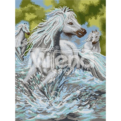 Milena Style Диви коне - гоблен със схема конци Ariadna 1: 4