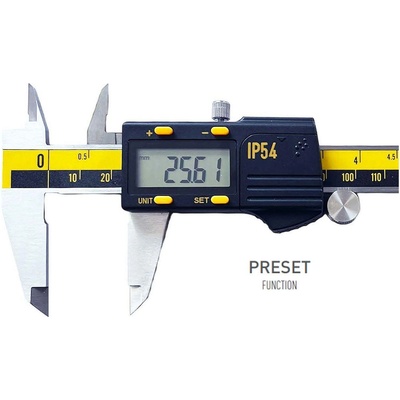 Microtech Дигитален шублер с кръгъл дълбокомер Microtech CertMet PRESET, IP54 - 150 мм, 0, 01 мм (141081112R)