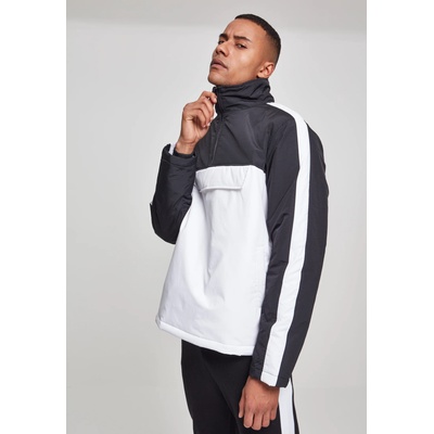 Urban Classics Мъжко яке в черно и бяло от Urban Classics Padded Pull Over Jacket UB-TB2483-01248 - Черен, размер XL