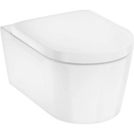 Hansgrohe EluPura S - Конзолна тоалетна чиния със седалка SoftClose, AquaFall, SmartClean, бяла 61119450 (61119450)