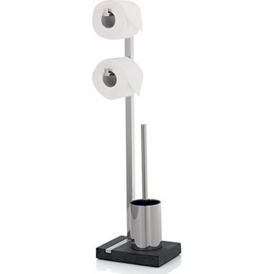 blomus Матирана стойка за 2 бр тоалетна хартия и четка за тоалетна blomus от серия menoto