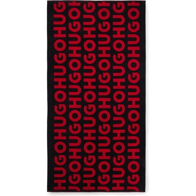 HUGO BOSS Хавлиена кърпа HUGO Monogram 01 towel - Black