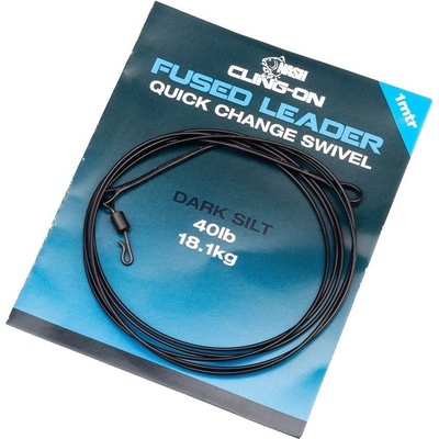 Nash Montáž Cling-On Fused Leader 40 lb silt 1 m