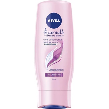 Nivea балсам за коса, Hairmilk, Natural shine, 200мл