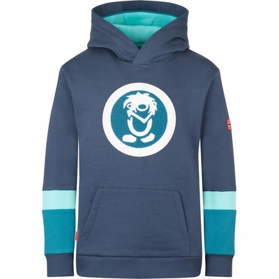 TROLLKIDS Детски суичър Trollkids Kid's Troll Sweater XT Hoodie - Mystic Blue / Dark Marine / Arctic Blue - размер 98 (EU) (704-5513-0311)