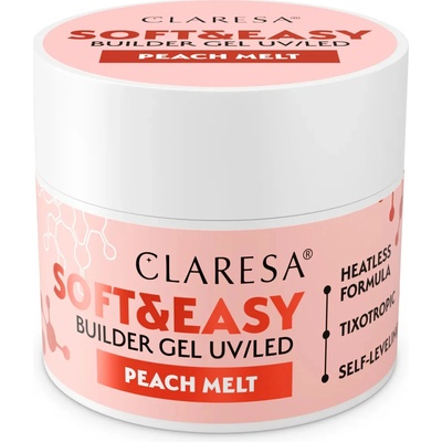 Claresa Soft Easy stavebný gél peach melt 45g
