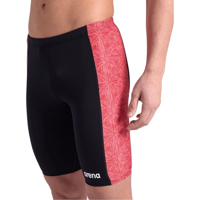 arena Бански гащета Arena Mens Abstract Tiles Swim Jammer - Black Red
