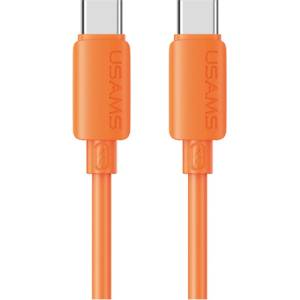 USAMS Кабел USAMS U98 30W 3A силиконов Fast Charging за Lightning, оранжев (Usa001766)