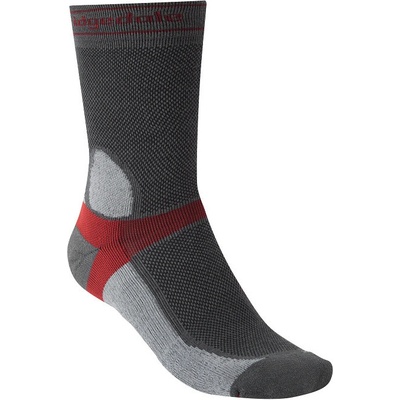 Bridgedale MTB Summer Weight T2 Coolmax Sport Boot pánske letní cyklistické ponožky dark grey/light grey