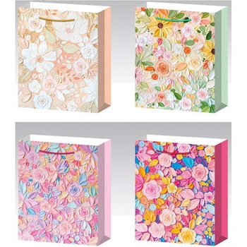 42 х 30 см подаръчна чанта пастелни цветя
