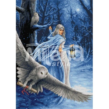 Milena Style Зимна фея - гоблен със схема конци Ariadna 1: 1