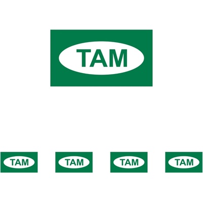 Walteco Tam, 90x50mm, samolepka Množství: 5 ks , 20084BP1