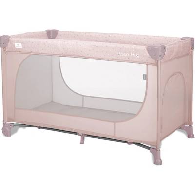 Lorelli Сгъваема бебешка кошара на 1 ниво Lorelli - Moon Hug, Pink (10080772606)